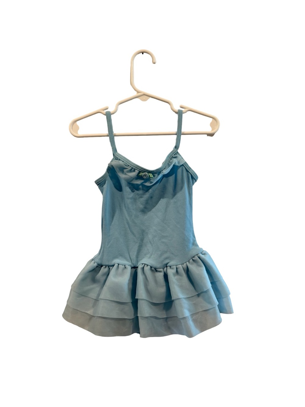 Vintage Body Wrappers Light Blue Tank Leotard